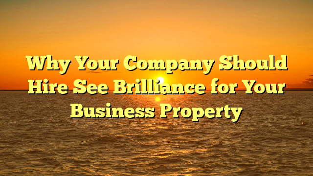 Why Your Company Should Hire See Brilliance for Your Business Property